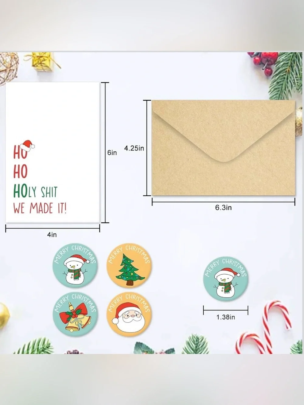 BUY NOW Funny Christmas Card w/Envelope - Pick 1